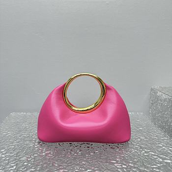 Jacquemus Le Petit Calino Mini Leather Pink Tote Bag 24x9.5x20cm