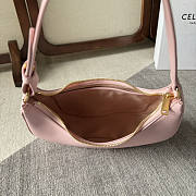 Celine Ava Triomphe Bag Smooth Calfskin Pink 23x13.5x6cm - 4