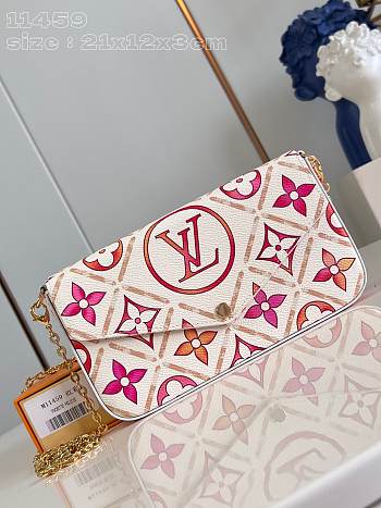 Louis Vuitton LV Félicie Pochette Coral 21 x 12 x 3 cm
