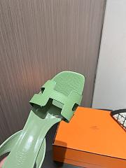 Hermes Green Sandal Heel 9.5cm - 4