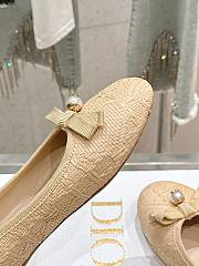 Dior Ballet Flat Natural Cannage Raffia - 4