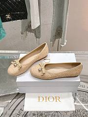 Dior Ballet Flat Natural Cannage Raffia - 2