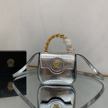 Versace La Medusa Mini Bag Silver 16x12x6cm