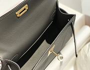 Hermes Mini Kelly Grey Epsom Gold 19cm - 2