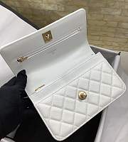 Chanel Wallet On Chain White Caviar Heart 19cm - 2