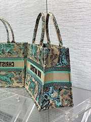 Dior Medium Dioriviera Book Tote Raffia Aquamarina 36x27.5x16.5 cm - 4