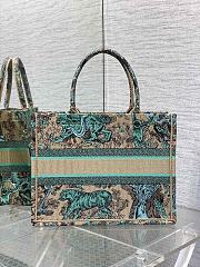 Dior Medium Dioriviera Book Tote Raffia Aquamarina 36x27.5x16.5 cm - 2