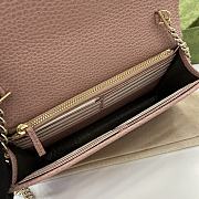 Gucci Interlocking G Wallet On Chain Pink 20x13x6cm - 3