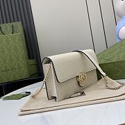 Gucci Interlocking G Wallet On Chain White 20x13x6cm - 6
