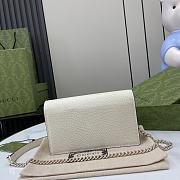 Gucci Interlocking G Wallet On Chain White 20x13x6cm - 5