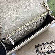 Gucci Interlocking G Wallet On Chain White 20x13x6cm - 3