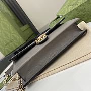 Gucci Interlocking G Wallet On Chain Grey 20x13x6cm - 5