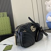 Gucci GG Marmont Small Shoulder Bag Black 24.5x15x9cm - 6