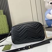 Gucci GG Marmont Small Shoulder Bag Black 24.5x15x9cm - 5
