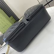 Gucci GG Marmont Small Shoulder Bag Black 24.5x15x9cm - 4