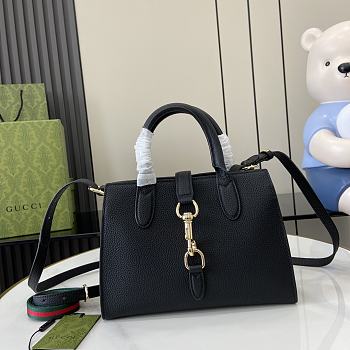 Gucci Jackie Small Tote Bag Black 24x17.5x8.5cm