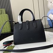 Gucci Jackie Small Tote Bag Black 24x17.5x8.5cm - 3