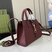 Gucci Jackie Small Tote Bag Wine 24x17.5x8.5cm - 4