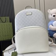 Gucci Medium GG Backpack With Tag White 40x29x14cm - 1