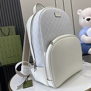 Gucci Medium GG Backpack With Tag White 40x29x14cm - 5