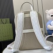 Gucci Medium GG Backpack With Tag White 40x29x14cm - 3