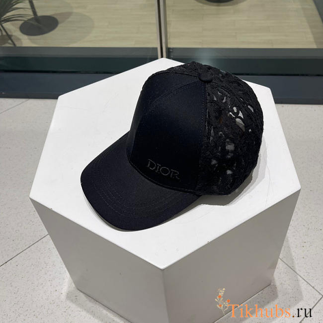 Dior Baseball Hat Duck Cap Black - 1