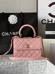 Chanel Trendy Top Handle Bag Pink 19.5cm - 1