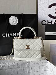 Chanel Trendy Top Handle Bag White 19.5cm - 1