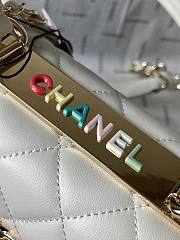 Chanel Trendy Top Handle Bag White 19.5cm - 4