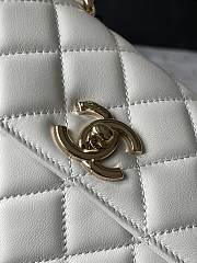 Chanel Trendy Top Handle Bag White 19.5cm - 2