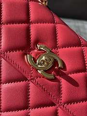 Chanel Mini Trendy Top Handle Red Bag 19.5cm - 4