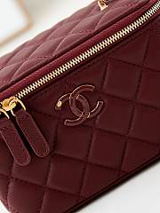 Chanel Vanity Case Wine Bag 17x9.5x8cm - 5