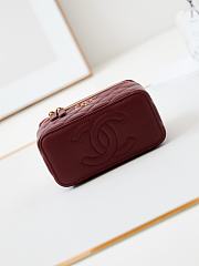 Chanel Vanity Case Wine Bag 17x9.5x8cm - 4