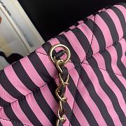 Chanel Large Backpack Fabric Gold Black Pink 35x35x2cm - 2