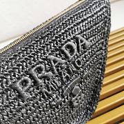 Prada Triangle Crochet Black Shoulder Bag 26x14x10.5cm - 2