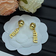 Miu Miu Gold Earrings  - 1