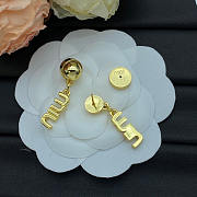 Miu Miu Gold Earrings  - 3