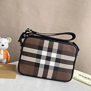 Burberry Check Crossbody Bag Brown 25x15x18cm - 3