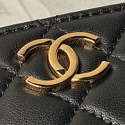 Chanel Clutch With Strap Black Bag 13x19x8cm - 5