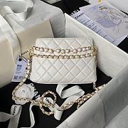 Chanel Clutch With Strap White Bag 13x19x8cm - 2