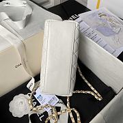 Chanel Clutch With Strap White Bag 13x19x8cm - 3