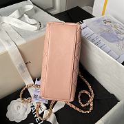 Chanel Clutch With Strap Pink Bag 13x19x8cm - 5