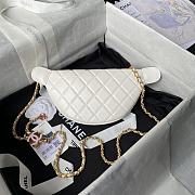 Chanel Fanny Pack Bag White 28x12x6cm - 5