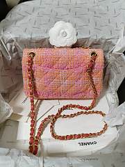 Chanel Small Flap Bag Orange 20cm - 4