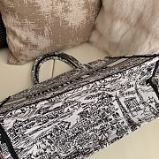 Dior Medium Book Tote White Black Paris Allover 36 x 27.5 x 16.5 cm - 6