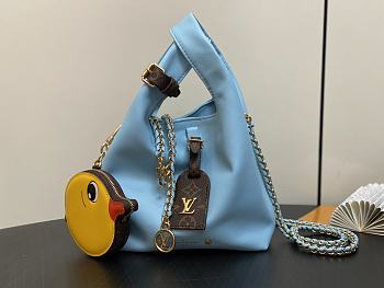 Louis Vuitton LV Bag Atlantis BB H27 Blue 17 x 17 x 7 cm