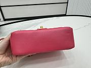 Chanel Mini Flap Bag Pink Lambskin 14.5 x 19.5 x 7.5 cm - 6