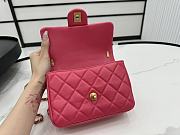 Chanel Mini Flap Bag Pink Lambskin 14.5 x 19.5 x 7.5 cm - 5