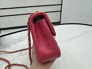 Chanel Mini Flap Bag Pink Lambskin 14.5 x 19.5 x 7.5 cm - 4