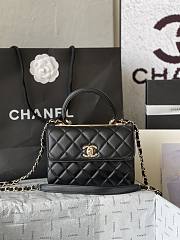 Chanel Mini Trendy Top Handle Black Bag 19.5cm - 1